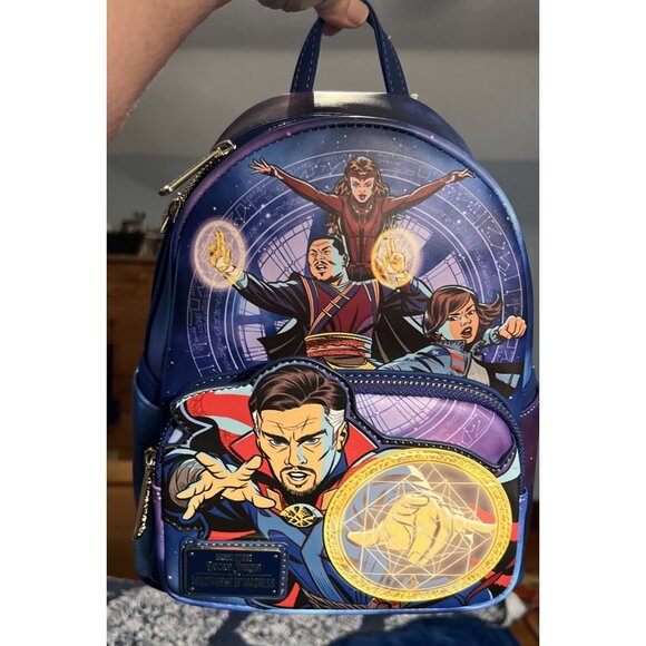NEW Excellent Marvel Doctor Strange Multiverse Of Madness Loungefly Bag Glows
